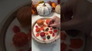 🍁 Fall Candle Making DIY 🕯️ | Cozy Autumn Vibes🍂 #shorts #youtubeshorts #viral #asmr#candle#fall#diy