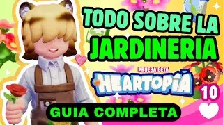 JARDINERIA en HEARTOPIA🌷Guía DEFINITIVA🌱como cultivar y cosechar como PRO🌸🩷