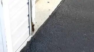 Filling Seams at Garage Apron