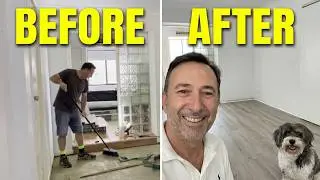 Laying Laminated Timber Flooring. Before And After! #diy #vlog #howto
