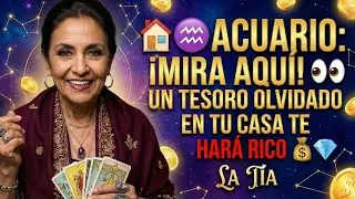 🏠♒ACUARIO: ¡BUSCA AQUÍ! 👀 UN TESORO OLVIDADO EN TU CASA TE HACE RICA 💰💎