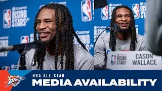 Cason Wallace 2025 Rising Stars Media Availability | NBA All-Star Weekend | February 14, 2025