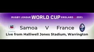 RLWC 2021..Game 23..Pool A..Samoa v France