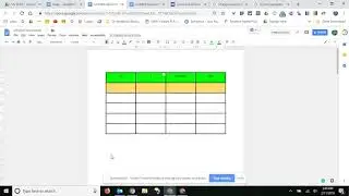 Formatting Tables - Google Docs