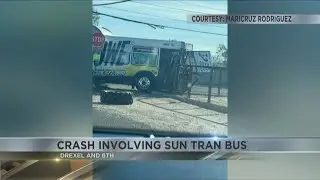 Minor injuries reported in crash involving Sun Tran bus on Tucson's southside