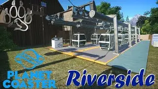 Planet Coaster: Lets Build Riverside Part 70 | Gondola Station