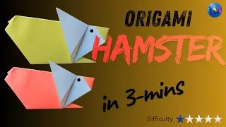How to make a cute Paper Hamster in 3 mins#easycraft #forkids
