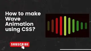 How to make Wave Animation using CSS? | Web Developer | Progrmming