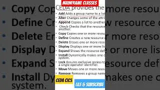 ceda | CICS Introduction | Mainframe CICS Basics |CICS Intro | #mainframeclasses #cics #shortsvideo