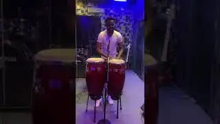 He reigns / Awesome God. Talking Drum and Conga cover.