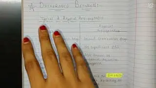 Difference between TYPICAL and ATYPICAL Antipsychotics | Guided by NIPER TOPPER