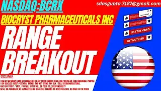 RANGE BREAKOUT : BCRX STOCK ANALYSIS | BIOCRYST PHARMACEUTICALS STOCK