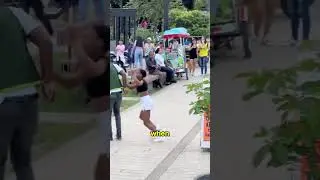 This Guy Uses A Leaf Blower To Remove Wigs 😂