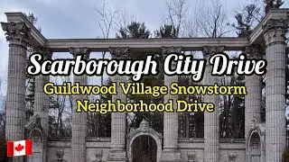 Toronto Winter Snowstorm - Guildwood Neighborhood Drive (Jan-26-2021)