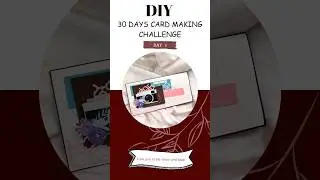 Easy Handmade greeting card. Day 2/30 days card making challenge. #handmadecard #cards #greetingcard