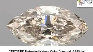 0.845ct CERTIFIED Untreated Natural Fancy Orangy Pink Color Diamond Marquise