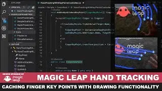 AR Hand Tracking with Magic Leap - Drawing with Key Point Spheres and A Trail Renderer