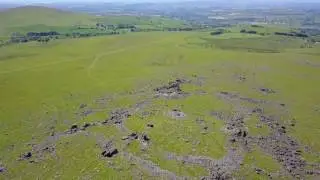White Tor on Dartmoor Aerial View