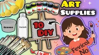 DIY Painting Kit(10 DIYs💡)Budget Friendly/Art Supplies for Beginners/@CrafterMaheen2004