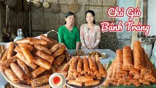Cách để CHẢ GIÒ vỏ giòn rụm nhân thơm ngon quá dễ dàng với loại bánh tráng này 
