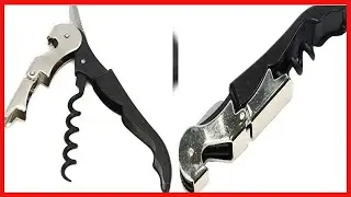 Chef Craft Select Waiters Corkscrew, 5 inches in length, Stainless Steel/Black