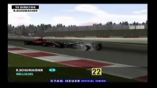 F1 2001 (PS2), Race 9, Europe (Spectator Mode, Reverse Result Series)