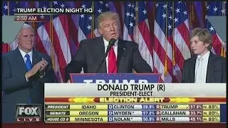 Full Speech: Donald Trump's election night acceptance speech