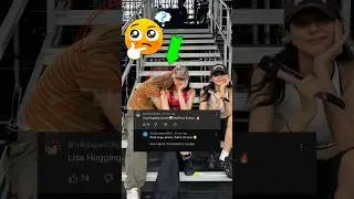 WHO HUGGED JENNIE, LISA OR ROS&Egrave;?  🧐🤔 #lisa #jennie #rose