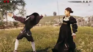 Marta vs Maria is a rapier fight. Марта против Марии бой на рапирах.