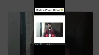I made a ZOOM Clone 😭  #software #shorts #webdevelopment #zoom
