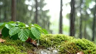 😑Deep Sleep Rain Sounds 🌧️ Forest Rain Ambience for Insomnia & Relaxation (No Music, 4K)