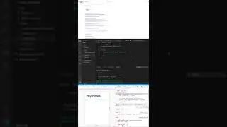 Coding Timelapse - Front End for a Notes App #shorts