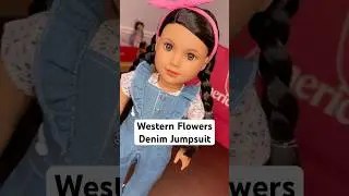 Western Flowers Jumpsuit on Raquel!! #americangirl #dolls