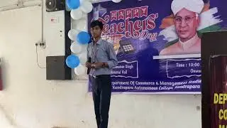 Song On Teachers By Umesh At Commerce Department Of KAC 