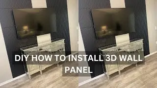 Сделай сам: как установить 3D-панели для стен / идея акцентной стены