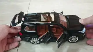 Review Lexus LX 570 Black 1/24 Scale Diecast Model Car 29072024