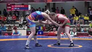 GOLD WW - 72 kg: A. ZIMIANKOVA (BLR) v. M. NITU (ROU)