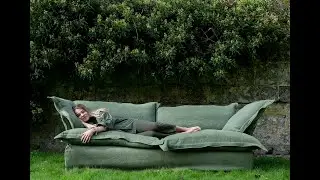 Maker&Son | Bespoke Song Sofa in 100% Linen Malachite | Song Sofa Range