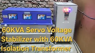 60KVA Digital Servo Voltage Stabilizer with 60KVA Isolation Transformer  Make Servo Sine Solutions 