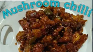 #Mushroom chilli #chilli mushroom #food #recipe #mushroom chilli  #restaurant style mushroom chilli 