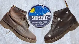 Как защитить от снега любые кожаные ботинки этой зимой: Dr. Martens своими руками, просто #SnoSea...