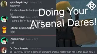 Doing Your Arsenal Dares! | Roblox Arsenal