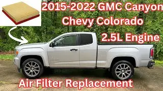 Установка воздушного фильтра на Chevrolet Colorado и GMC Canyon 2.5-литровый 4-цилиндровый двигат...