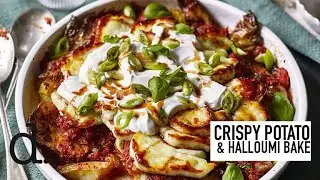 Crispy Potato & Halloumi Bake | delicious. Magazine