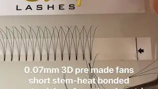 UNIQUE LASHES: 3D pre made fans-easy to pick up, no fall apart at all