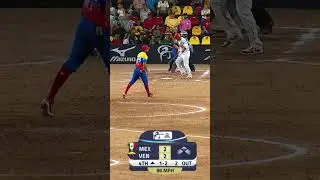 🇻🇪🔥🥎 Maiker Pimentel throwing fire | 86 MPH at the 2024 WBSC Men's Softball World Cup