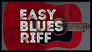 Easy Acoustic Blues Guitar Riff // Wednesday Warm-up 🔥
