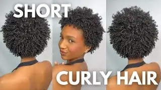 CURLY / COILY 4a HAIR ROUTINE | easy wash day & styling for beginners