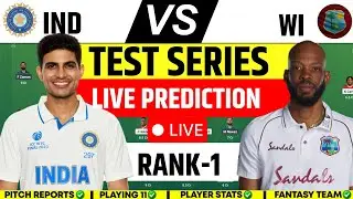 IND vs WI 2ND  TEST  MATCH Prediction, WI vs IND Today Match Prediction LIVE