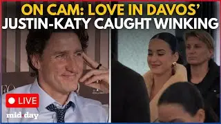 LIVE: Katy Perry Caught WINKING at Justin Trudeau in Davos Meet | WATCH